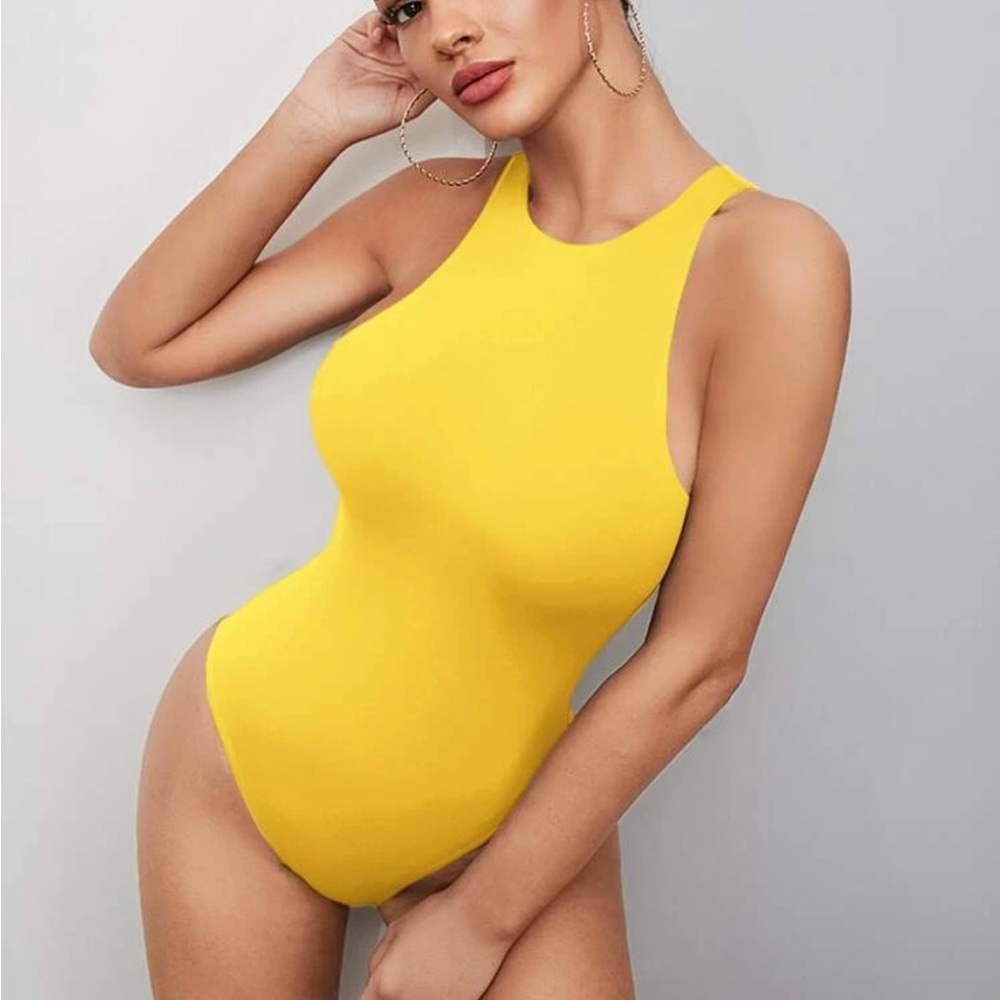 SHEIN Bae Solid Tank Bodysuit